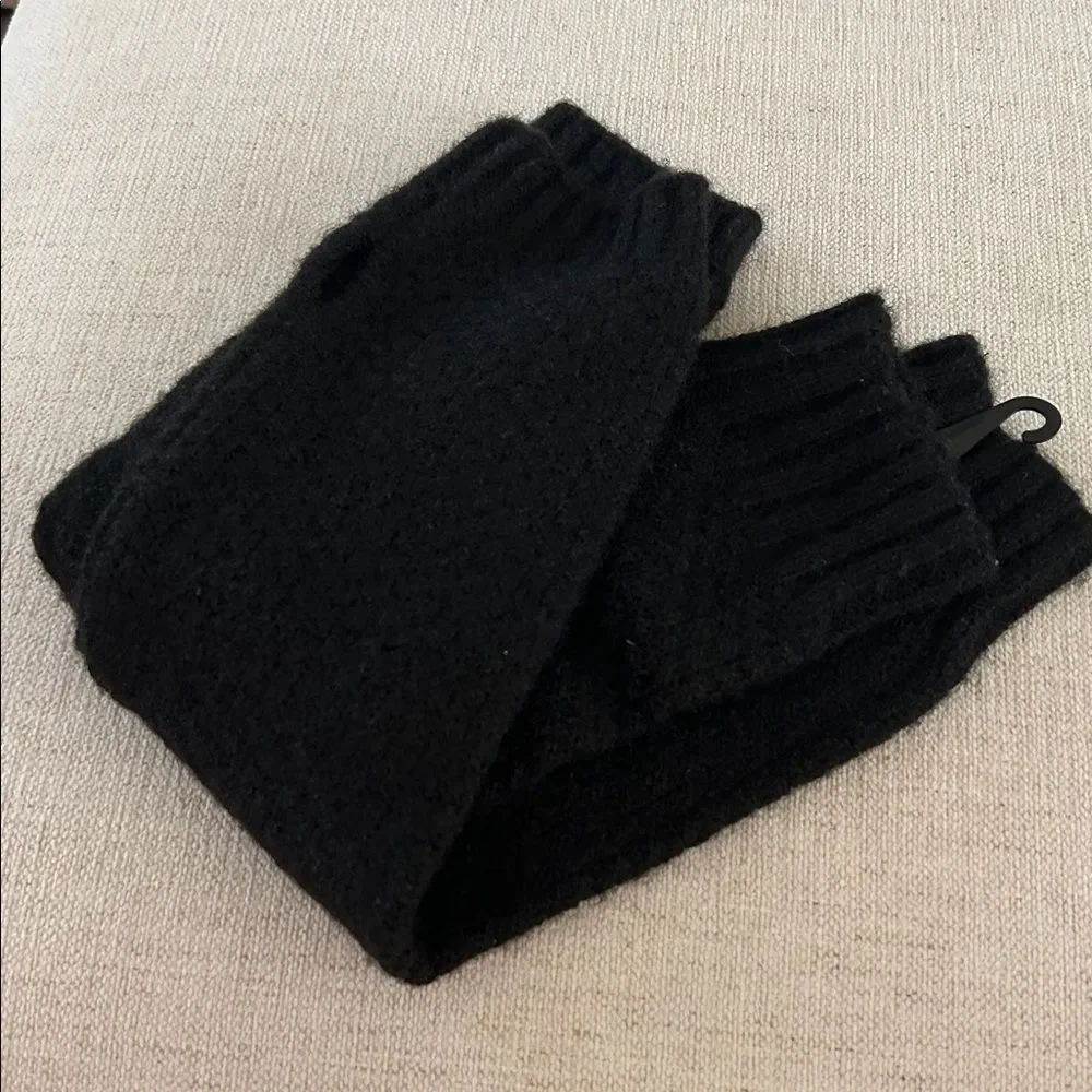Free People Amour Knit Arm Warmers, Black, One size, NWOT